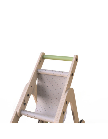 UP-Mtyz_stroller,Antepremergator din lemn 2 in 1 MamaToyz carucior pentru papusi