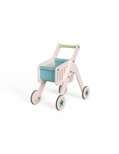 UP-Mtyz_shopper,Antepremergator din lemn 2 in 1 MamaToyz cu cos de cumparaturi 2