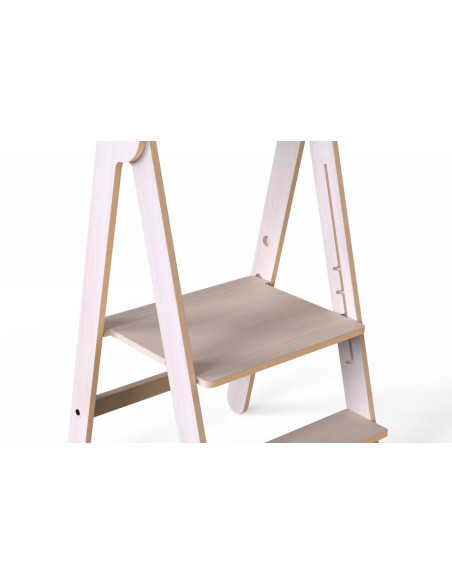 UP-Mtyz_fold,Turn de invatare pliabil MamaToyz Learning Tower din lemn, Natur