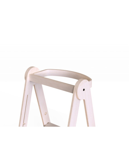 UP-Mtyz_fold,Turn de invatare pliabil MamaToyz Learning Tower din lemn, Natur