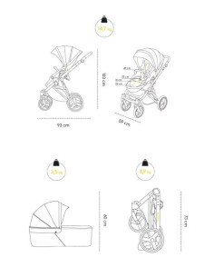 UP-sk_2020091,Carucior 2 in 1 Skiddou Oslo+, Onyx, Negru 2