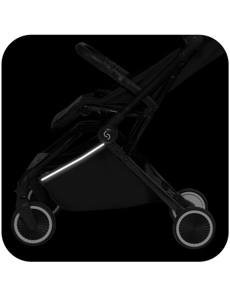 UP-sk_2020051,Carucior sport pliabil Skiddou Espoo+ Onyx, ultracompact pentru calatorii, Negru