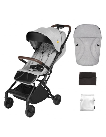 UP-sk_2020053,Carucior sport pliabil Skiddou Espoo+ Normandic Dream, ultracompact pentru calatorii, Gri