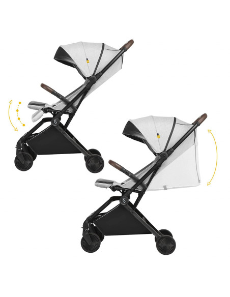 UP-sk_2020053,Carucior sport pliabil Skiddou Espoo+ Normandic Dream, ultracompact pentru calatorii, Gri