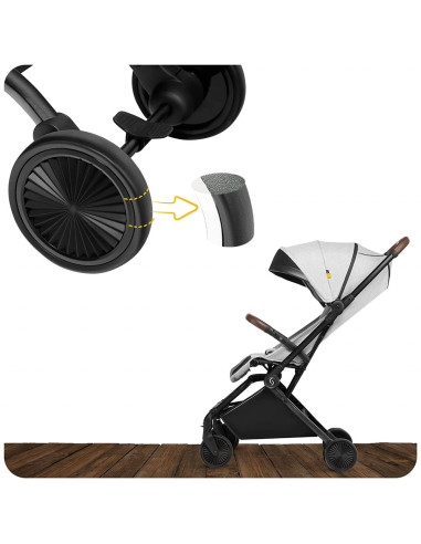 UP-sk_2020053,Carucior sport pliabil Skiddou Espoo+ Normandic Dream, ultracompact pentru calatorii, Gri