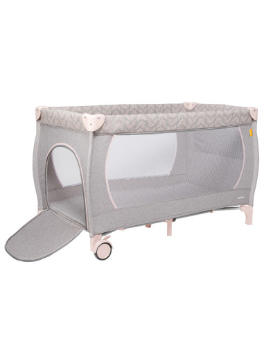 UP-sk_2040023,Patut de calatorie pliabil Skiddou Lunar, 2 nivele, Keep Pink, Roz