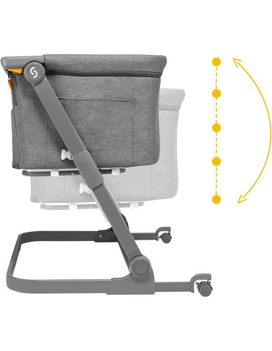 UP-sk_2040011,Patut 3 in 1 co-sleeping Skiddou Natt, Evening Dream, Gri inchis