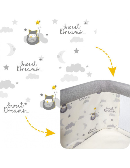 UP-sk_2040011,Patut 3 in 1 co-sleeping Skiddou Natt, Evening Dream, Gri inchis