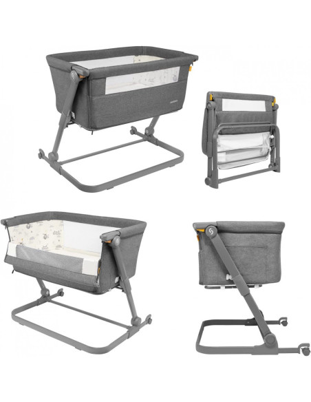 UP-sk_2040011,Patut 3 in 1 co-sleeping Skiddou Natt, Evening Dream, Gri inchis