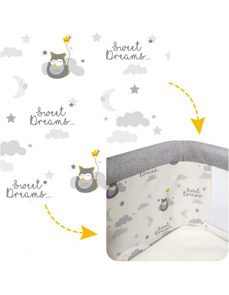 UP-sk_2040012,Patut 3 in 1 co-sleeping Skiddou Natt, Normandic Dream, Gri deschis