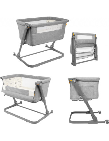 UP-sk_2040012,Patut 3 in 1 co-sleeping Skiddou Natt, Normandic Dream, Gri deschis