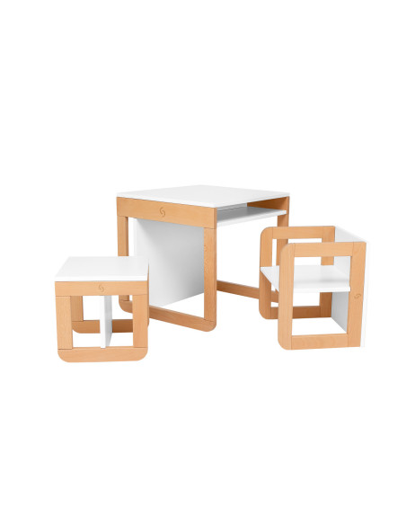 UP-sk_2060042,Set mobilier 8in1 Skiddou Mob, Puff catcher, Alb