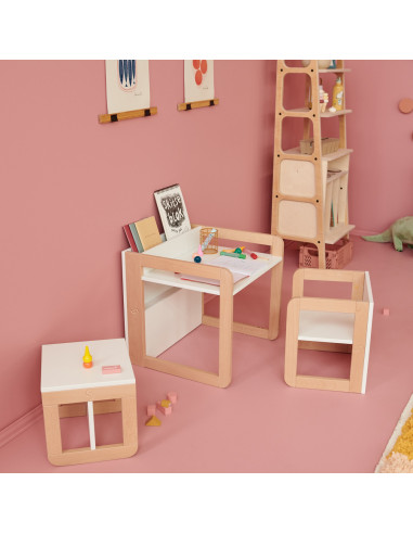 UP-sk_2060042,Set mobilier 8in1 Skiddou Mob, Puff catcher, Alb