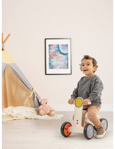 UP-Mtyz_tribike,Bicicleta cu 3 roti pentru copii MamaToyz Tribike, din lemn natural, fara pedale