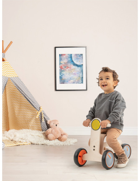 UP-Mtyz_tribike,Bicicleta cu 3 roti pentru copii MamaToyz Tribike, din lemn natural, fara pedale