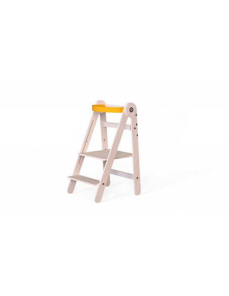 UP-Mtyz_fold_bird,Turn de invatare pliabil MamaToyz Learning Tower din lemn, Galben