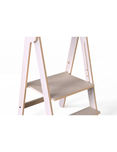 UP-Mtyz_fold_bird,Turn de invatare pliabil MamaToyz Learning Tower din lemn, Galben