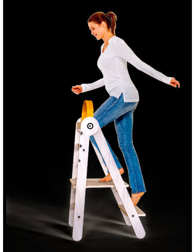 UP-Mtyz_fold_bird,Turn de invatare pliabil MamaToyz Learning Tower din lemn, Galben