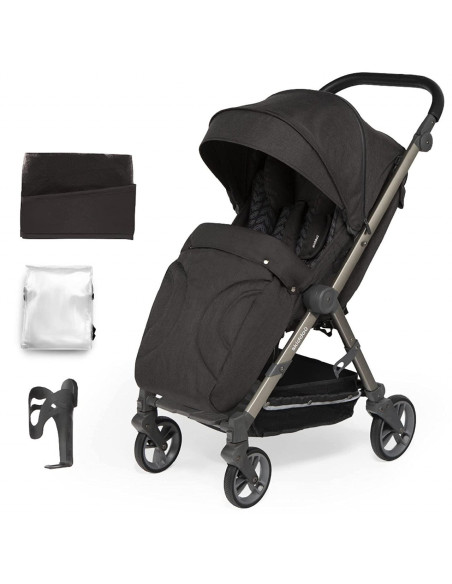 UP-sk_2020061,Carucior sport pliabil Skiddou Mell Onyx, ultracompact pentru calatorii, Negru