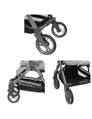 UP-sk_2020061,Carucior sport pliabil Skiddou Mell Onyx, ultracompact pentru calatorii, Negru