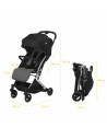 UP-sk_2020121,Carucior sport pliabil Skiddou Mikkeli Onyx, ultracompact pentru calatorii, Negru