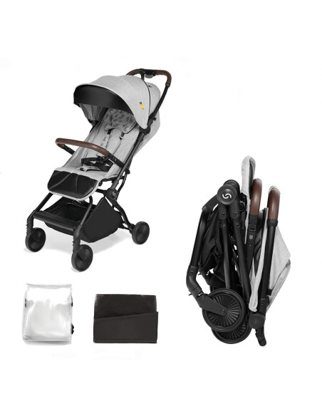 UP-sk_2020013,Carucior sport pliabil Skiddou Espoo Normandic Dream, ultracompact pentru calatorii, Gri