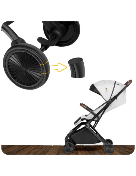 UP-sk_2020013,Carucior sport pliabil Skiddou Espoo Normandic Dream, ultracompact pentru calatorii, Gri