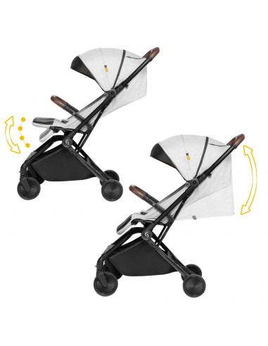 UP-sk_2020013,Carucior sport pliabil Skiddou Espoo Normandic Dream, ultracompact pentru calatorii, Gri