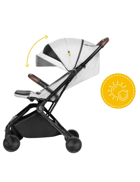 UP-sk_2020013,Carucior sport pliabil Skiddou Espoo Normandic Dream, ultracompact pentru calatorii, Gri