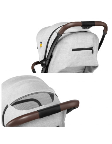 UP-sk_2020013,Carucior sport pliabil Skiddou Espoo Normandic Dream, ultracompact pentru calatorii, Gri