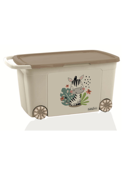 UP-bj_8162,Cutie depozitare jucarii BabyJem, 40x43 cm (Culoare: Bej)