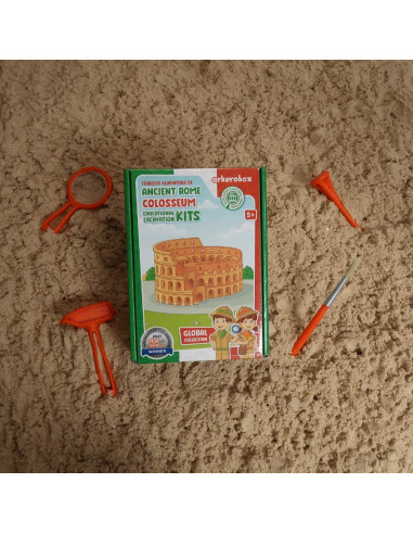 UP-ARK2247,Arkerobox - Set arheologic educational si puzzle 3D, Roma antica, Colosseum
