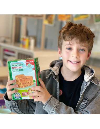 UP-ARK2247,Arkerobox - Set arheologic educational si puzzle 3D, Roma antica, Colosseum