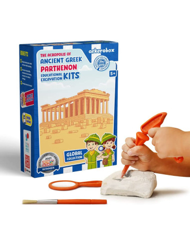 UP-ARK2254,Arkerobox - Set arheologic educational si puzzle 3D, Grecia antica, Parthenon