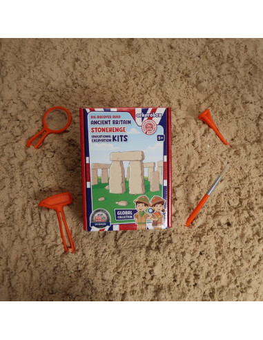 UP-ARK2223,Arkerobox - Set arheologic educational si puzzle 3D, Marea Britanie antica, Stonehenge