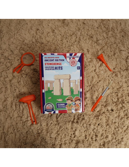 UP-ARK2223,Arkerobox - Set arheologic educational si puzzle 3D, Marea Britanie antica, Stonehenge