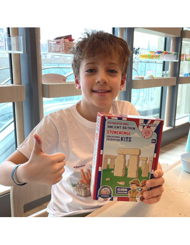 UP-ARK2223,Arkerobox - Set arheologic educational si puzzle 3D, Marea Britanie antica, Stonehenge