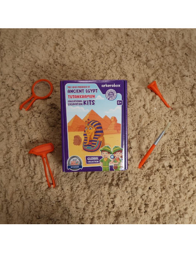 UP-ARK2230,Arkerobox - Set arheologic educational si puzzle 3D, Egiptul Antic, Tutankhamon