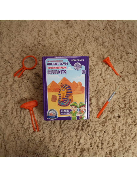 UP-ARK2230,Arkerobox - Set arheologic educational si puzzle 3D, Egiptul Antic, Tutankhamon