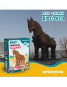 UP-ARK2179,Arkerobox - Set arheologic educational si puzzle 3D, Grecia Antica, Calul Troian