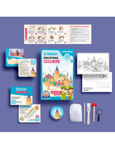 UP-ARK2308,Arkerobox - Set arheologic educational si puzzle 3D, Istanbul