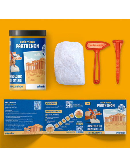 UP-ARK2599,Arkerobox - Mini set arheologic educational si puzzle 3D, Grecia antica, Parthenon
