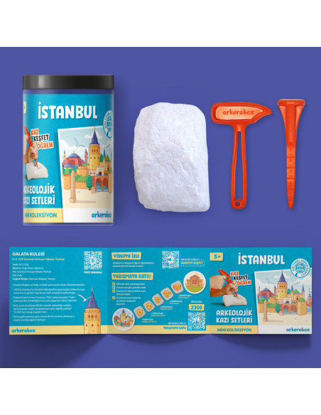 UP-ARK2544,Arkerobox - Mini set arheologic educational si puzzle 3D, Istanbul