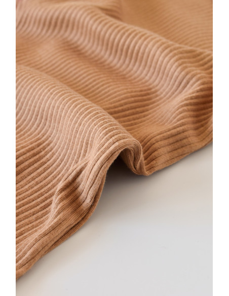 UP-BC-CSYM1106-12,Set de 2 salopetele cu maneca scurta din bumbac organic si modal - Rosu/ Maro BabyCosy (Marime: 12-18 Luni)