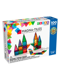 MGT-04300,MAGNA-TILES Clear Colors, set magnetic 100 piese