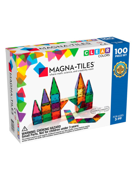 MGT-04300,MAGNA-TILES Clear Colors, set magnetic 100 piese