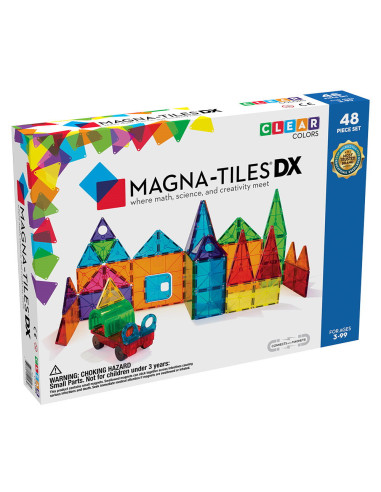 MGT-12148,Magna-Tiles Clear Colors set magnetic 48 piese