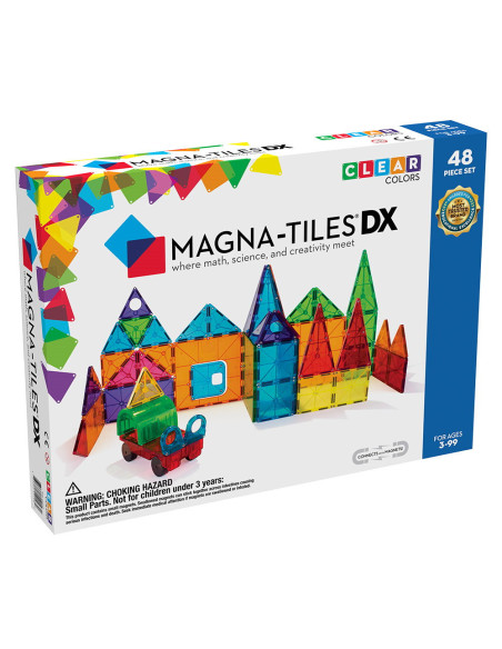 MGT-12148,Magna-Tiles Clear Colors set magnetic 48 piese