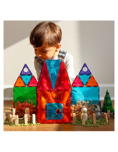 MGT-12148,Magna-Tiles Clear Colors set magnetic 48 piese