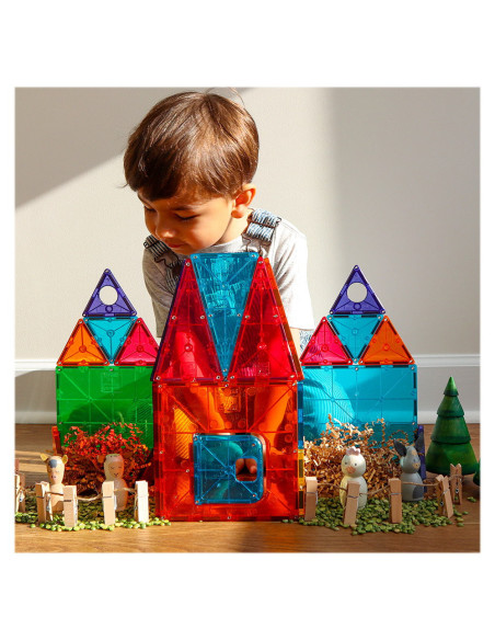 MGT-12148,Magna-Tiles Clear Colors set magnetic 48 piese